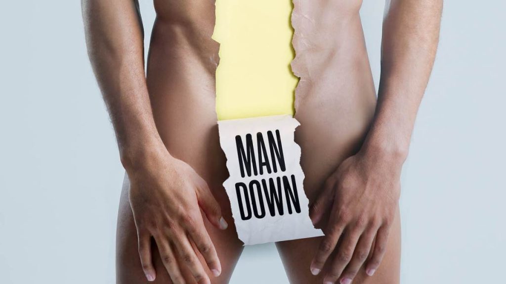 man down naked no erection